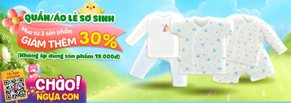 Banner quần áo sơ sinh T7